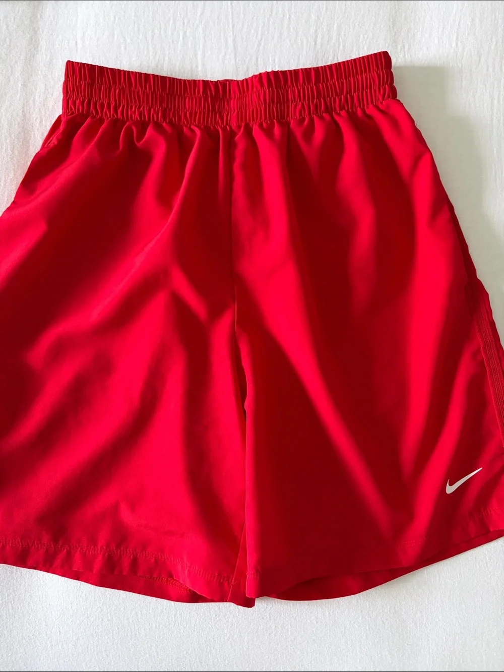 Nike Boys' Athletic Shorts Set in Gray, Red, and Royal Blue - Size L